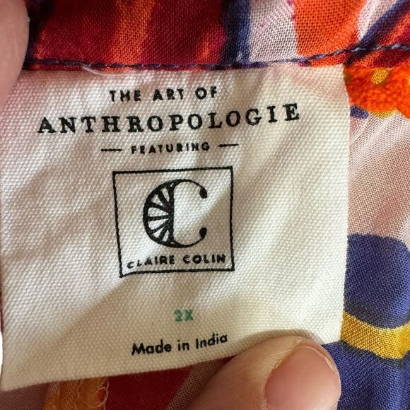 Anthropologie Multicolor Floral Pajama Set - Picture 5 of 10